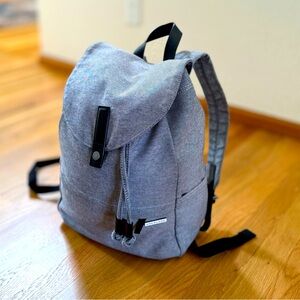Lightly used versatile and rugged canvas Everlane backpack